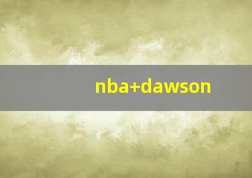nba dawson